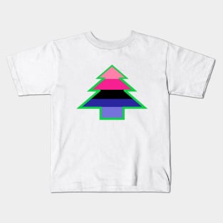 Omnisexual/Omniromantic Pride: Christmas Tree Kids T-Shirt